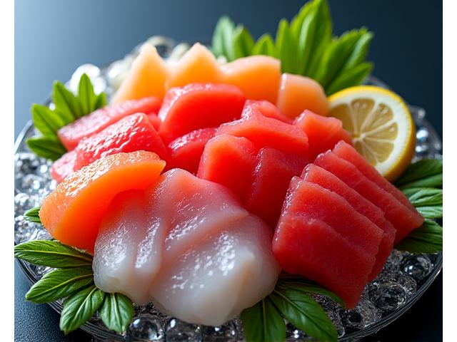 旬の鮮魚のお造り 宝石仕立て